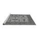 Sideview of Machine Washable Oriental Gray Industrial Rug, wshurb1653gry