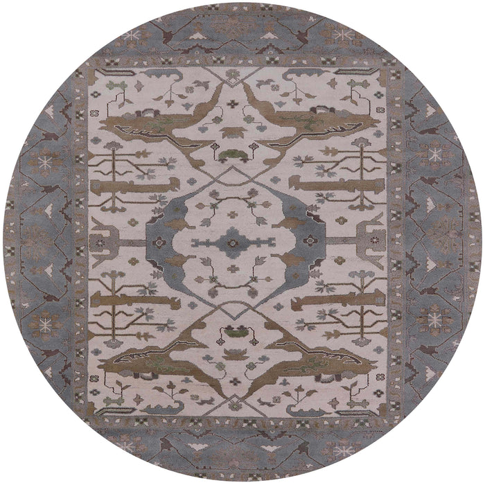 Round Machine Washable Industrial Modern Puce Purple Rug, wshurb1653