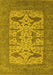 Oriental Yellow Industrial Rug, urb1654yw