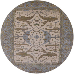 Round Machine Washable Industrial Modern Rosy Brown Pink Rug, wshurb1654