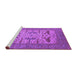 Sideview of Machine Washable Oriental Purple Industrial Area Rugs, wshurb1654pur