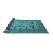 Sideview of Oriental Light Blue Industrial Rug, urb1654lblu