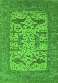 Oriental Green Industrial Rug, urb1654grn