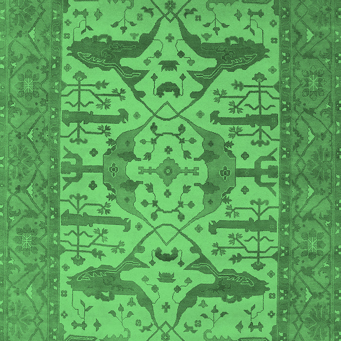 Oriental Emerald Green Industrial Rug, urb1654emgrn