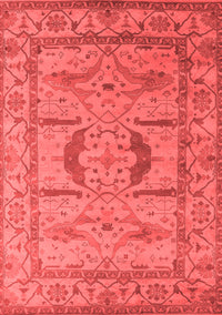 Oriental Red Industrial Rug, urb1655red