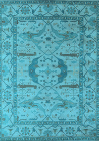 Oriental Light Blue Industrial Rug, urb1655lblu