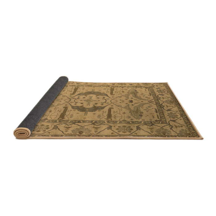 Sideview of Oriental Brown Industrial Rug, urb1655brn