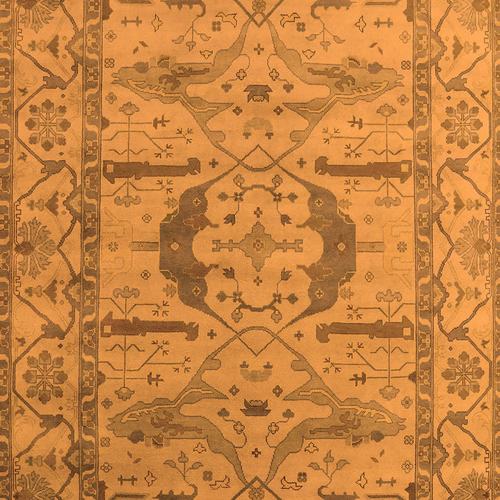 Machine Washable Oriental Orange Industrial Area Rugs, wshurb1655org