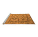 Sideview of Machine Washable Oriental Orange Industrial Area Rugs, wshurb1655org