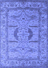 Oriental Blue Industrial Rug, urb1655blu