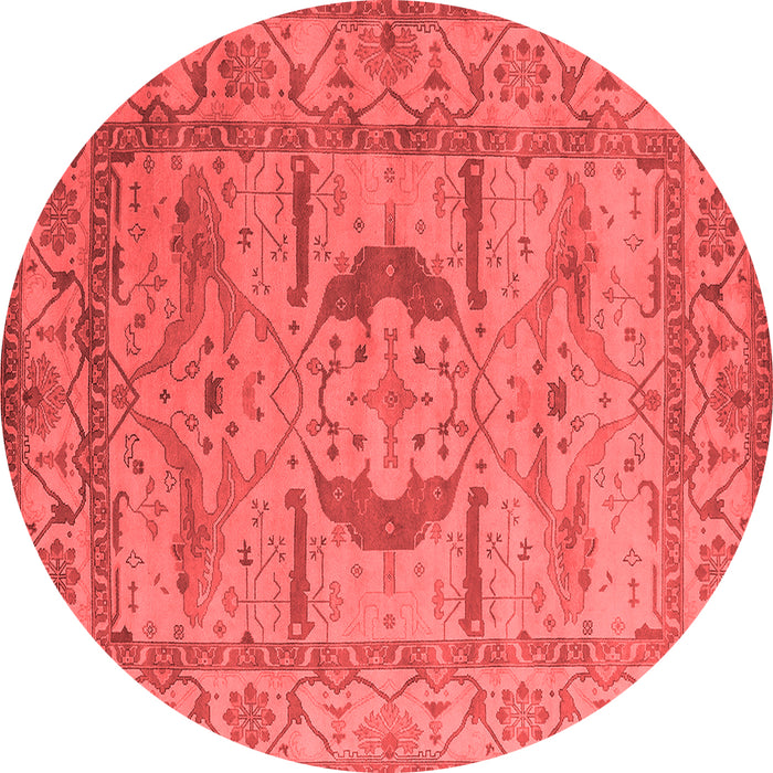 Machine Washable Oriental Red Industrial Rug, wshurb1655red
