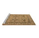 Sideview of Machine Washable Oriental Brown Industrial Rug, wshurb1656brn