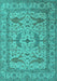 Oriental Turquoise Industrial Rug, urb1656turq