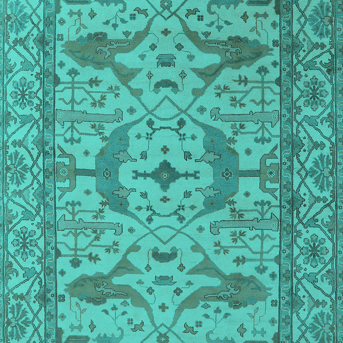 Oriental Turquoise Industrial Rug, urb1656turq