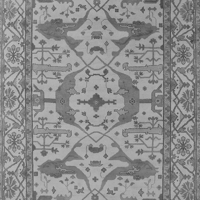 Machine Washable Oriental Gray Industrial Rug, wshurb1656gry