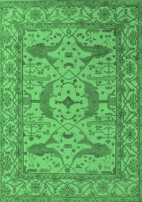 Oriental Emerald Green Industrial Rug, urb1656emgrn