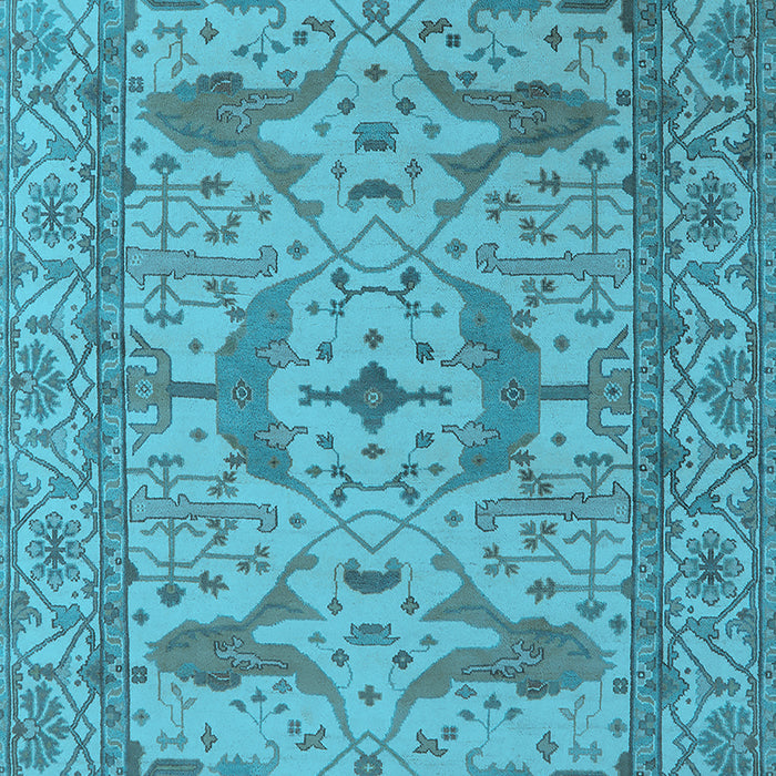 Oriental Light Blue Industrial Rug, urb1656lblu