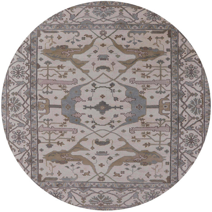 Round Machine Washable Industrial Modern Sandstone Brown Rug, wshurb1656