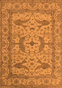 Oriental Orange Industrial Rug, urb1656org