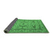 Sideview of Oriental Emerald Green Industrial Rug, urb1656emgrn