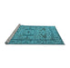 Sideview of Machine Washable Oriental Light Blue Industrial Rug, wshurb1656lblu