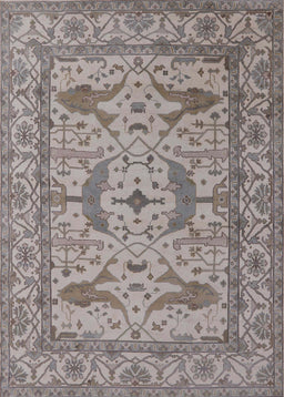 Mid-Century Modern Sandstone Brown Oriental Rug, urb1656