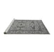 Sideview of Machine Washable Oriental Gray Industrial Rug, wshurb1656gry