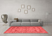 Industrial Red Washable Rugs