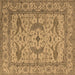 Square Oriental Brown Industrial Rug, urb1656brn