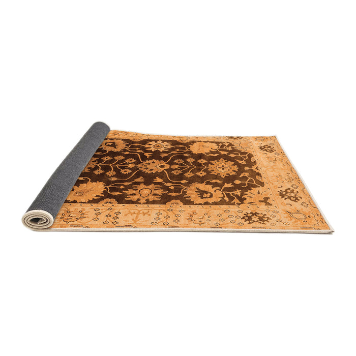 Sideview of Oriental Orange Industrial Rug, urb1657org