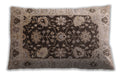 Mid-Century Modern Urban Sepia Brown Lumbar Throw Pillow, 13 inch by 19 inch, lburb1657