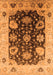 Machine Washable Oriental Orange Industrial Area Rugs, wshurb1657org