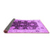 Sideview of Oriental Purple Industrial Rug, urb1657pur