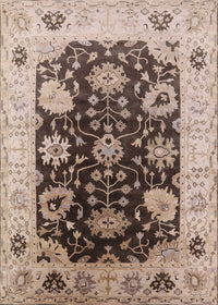 Machine Washable Industrial Modern Sepia Brown Rug, wshurb1657