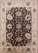 Machine Washable Industrial Modern Sepia Brown Rug, wshurb1657