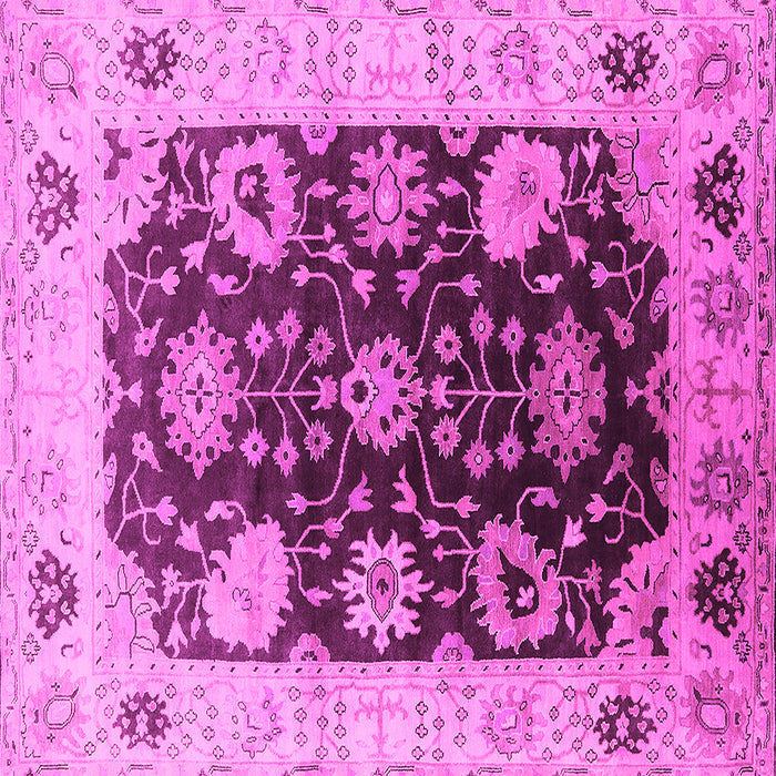 Square Oriental Pink Industrial Rug, urb1657pnk