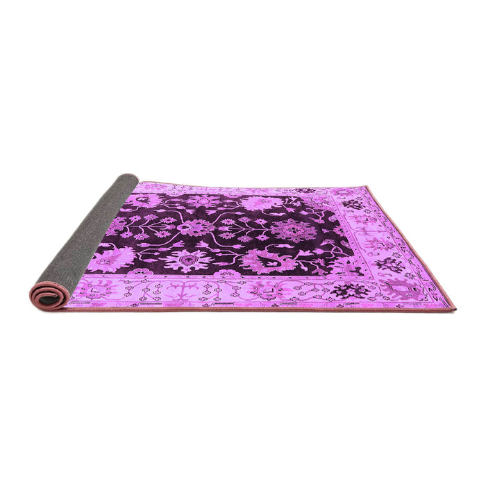 Sideview of Oriental Purple Industrial Rug, urb1658pur