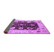 Sideview of Oriental Purple Industrial Rug, urb1658pur