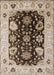 Machine Washable Industrial Modern Sepia Brown Rug, wshurb1658