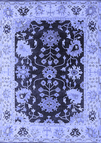 Oriental Blue Industrial Rug, urb1658blu