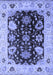 Oriental Blue Industrial Rug, urb1658blu
