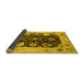 Sideview of Oriental Yellow Industrial Rug, urb1658yw