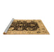 Sideview of Machine Washable Oriental Brown Industrial Rug, wshurb1658brn