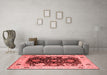Industrial Red Washable Rugs