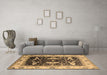 Machine Washable Oriental Brown Industrial Rug in a Living Room,, wshurb1659brn