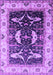 Machine Washable Oriental Purple Industrial Area Rugs, wshurb1659pur