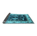 Sideview of Oriental Light Blue Industrial Rug, urb1659lblu