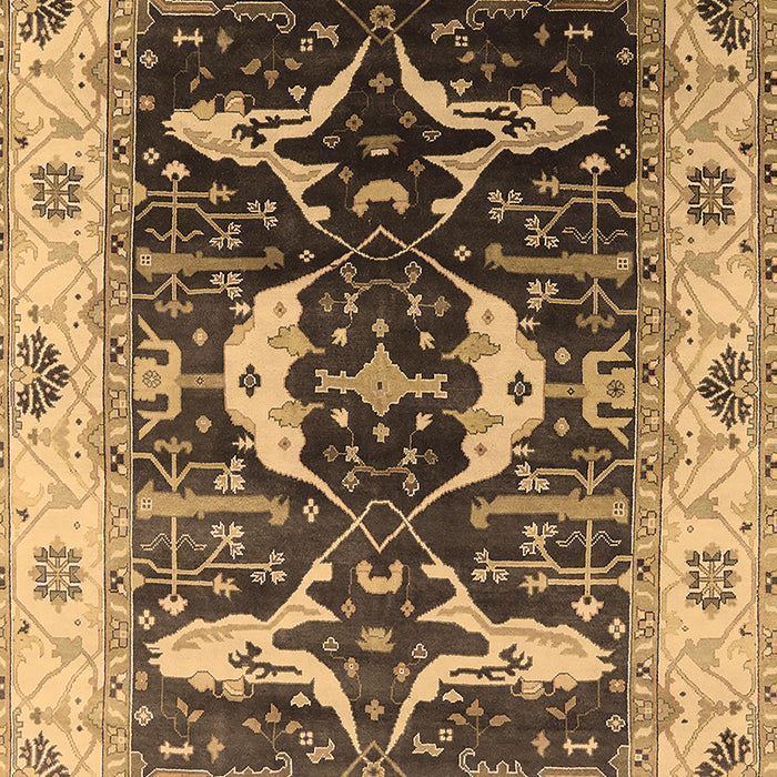 Oriental Brown Industrial Rug, urb1659brn