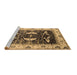 Sideview of Machine Washable Oriental Brown Industrial Rug, wshurb1659brn