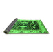 Sideview of Oriental Green Industrial Rug, urb1659grn